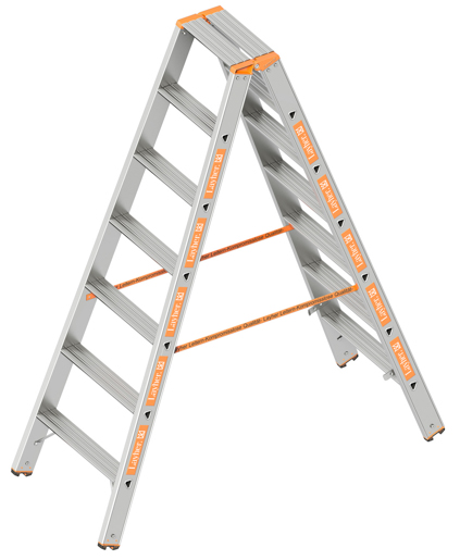 Layher Stufenstehleiter Topic 2x7 Stufen #1043007